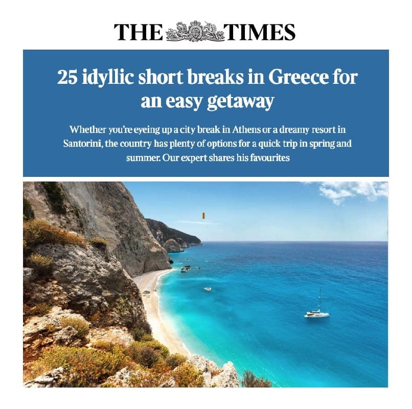 25 Idyllic Short Breaks In Greece For An Easy Getaway