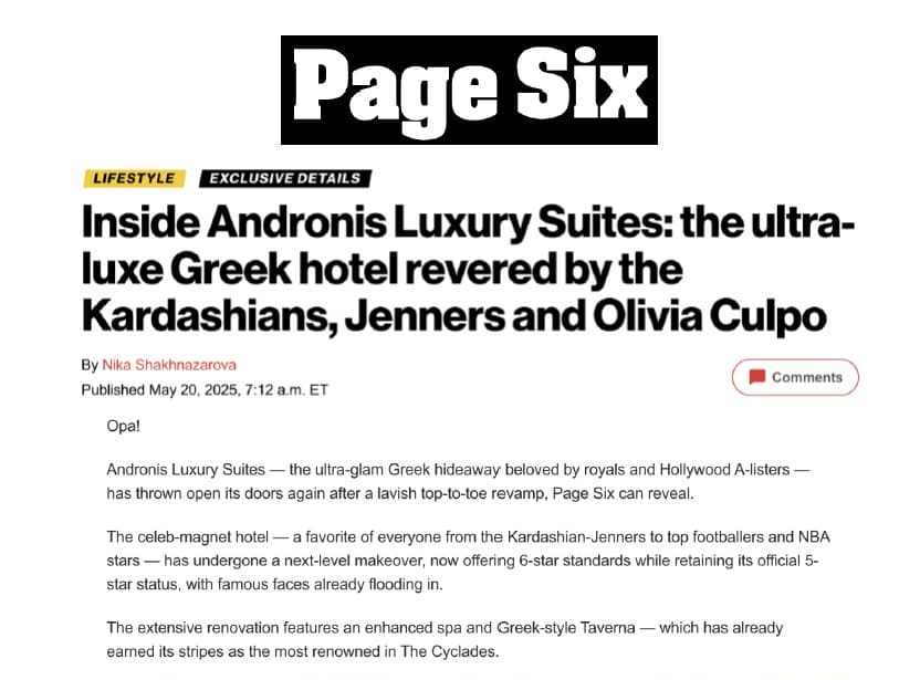 Inside Andronis Luxury Suites | Page Six