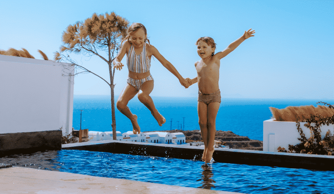 Family vacation in Santorini