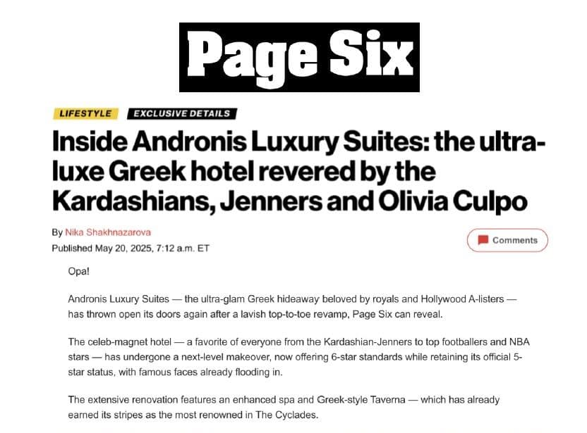 Inside Andronis Luxury Suites | Page Six