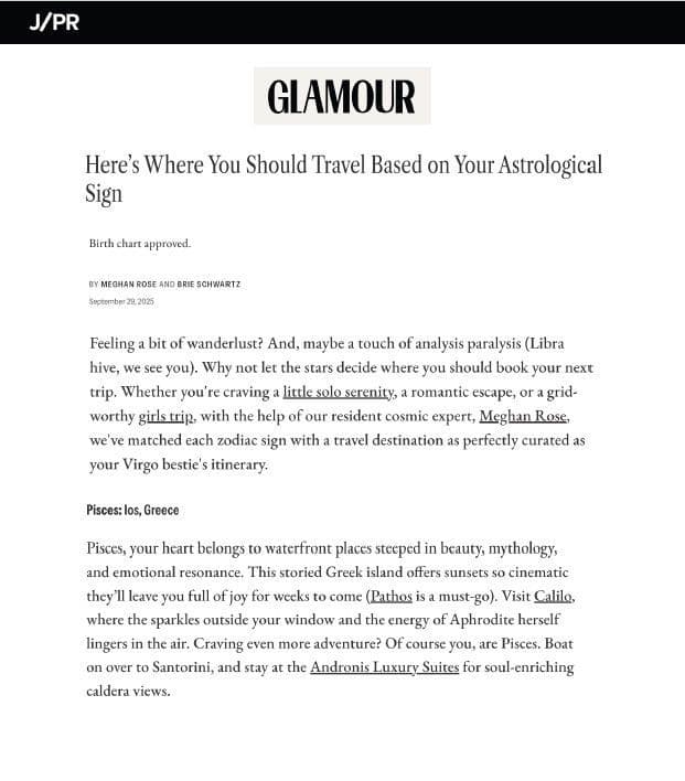 Travel Destinations based on your Astrological Sign