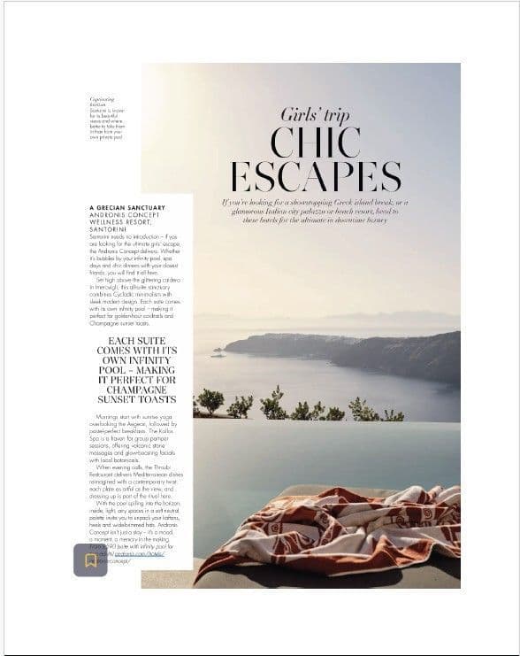 Chic Escapes at Andronis Concept Wellness Resort