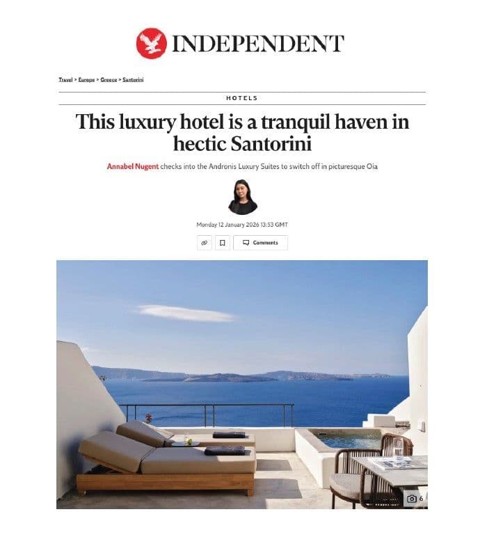 A tranquil haven in Santorini