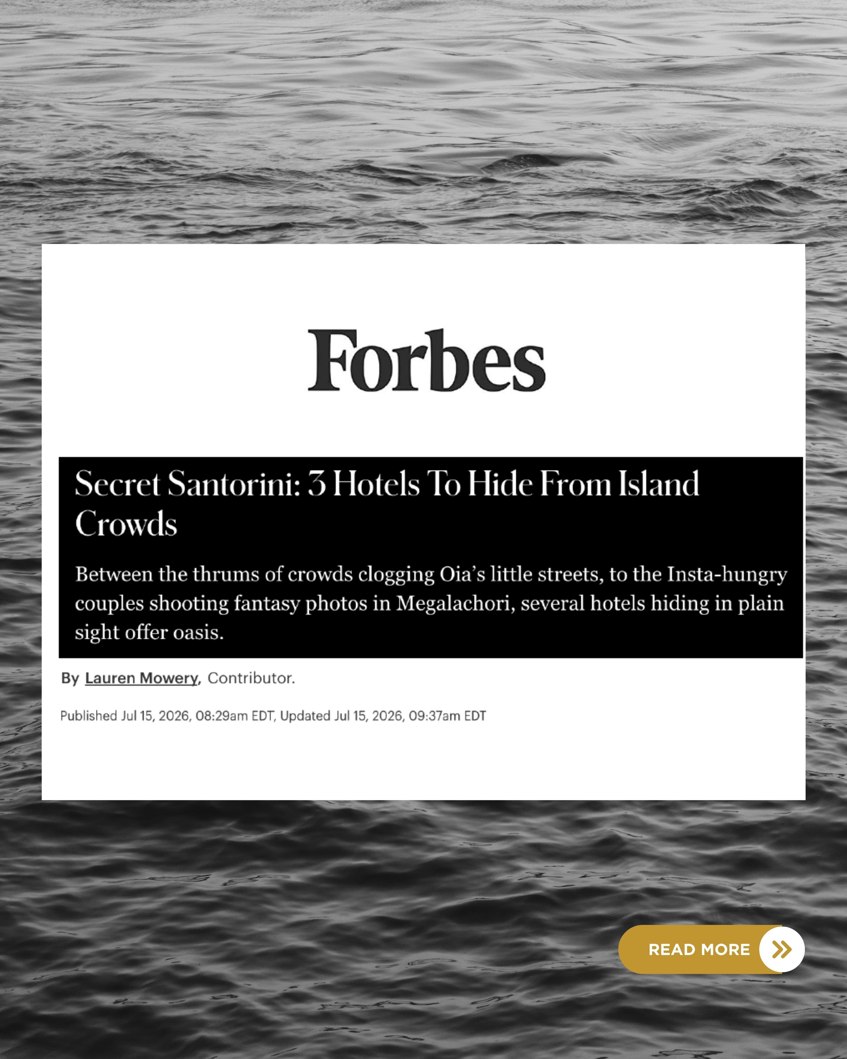 Santorini: 3 Hotels To Hide From Island Crowds