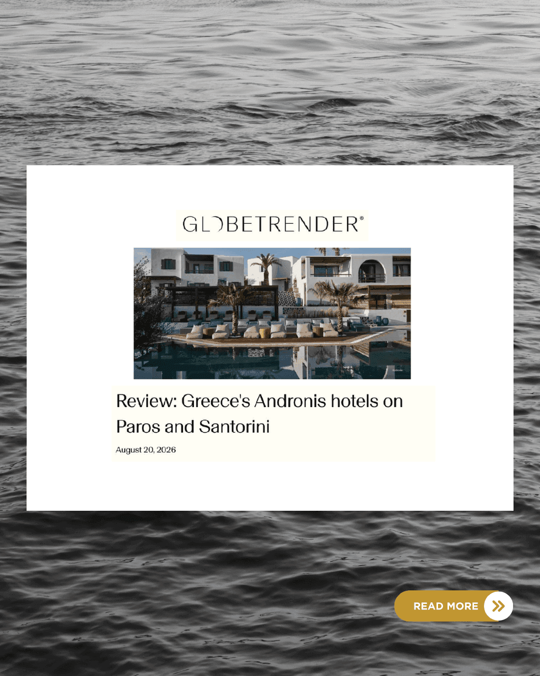 Review: Greece's ANDRONIS hotels on Paros and Santorini