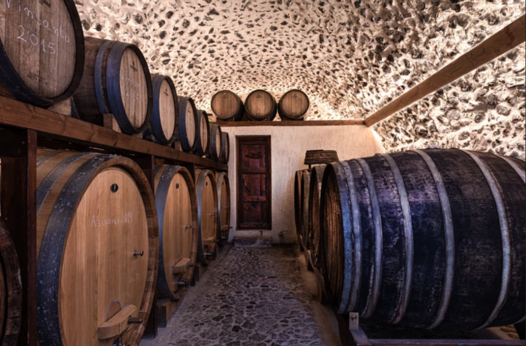 Photo from Gavalas winery, where they make Santorinian wine